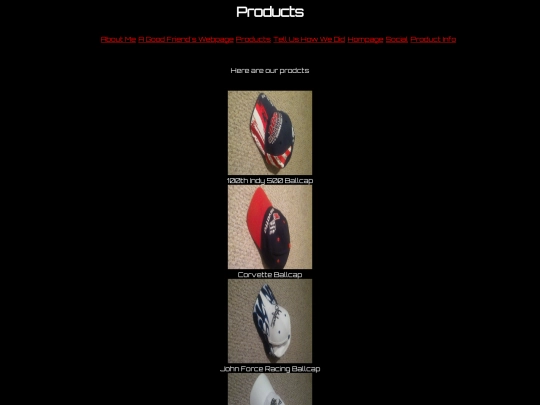 products screenshot