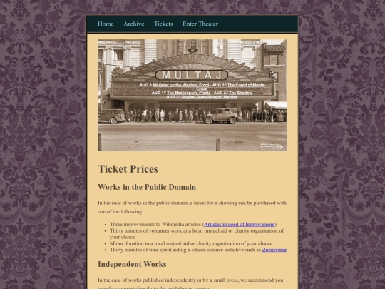 themultaj/tickets screenshot