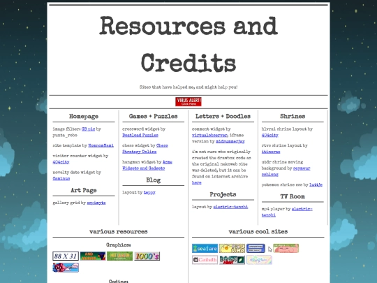 resources screenshot