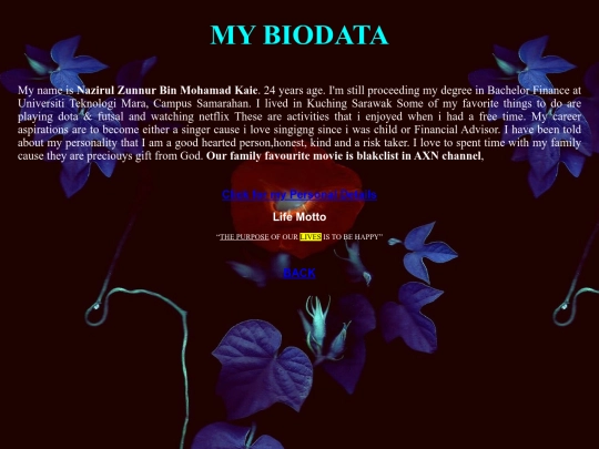 biodata screenshot