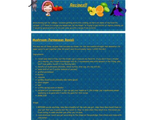 2-Pages/Library/recipes screenshot