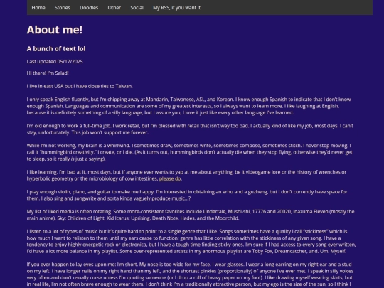 social/about screenshot