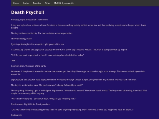 written_works/deathPsycho screenshot
