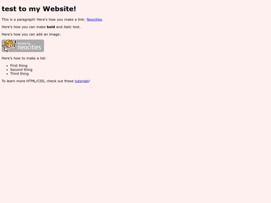 test screenshot