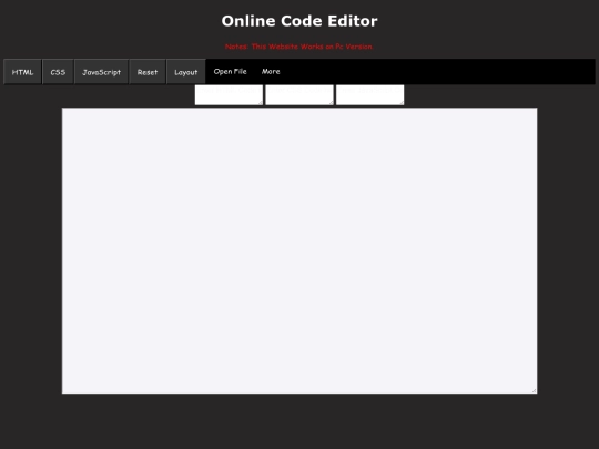 OnlineCodeEditor screenshot