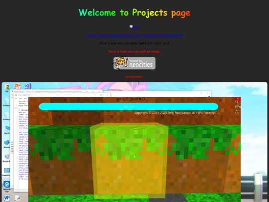 Projects screenshot