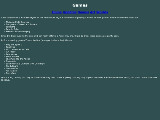 games screenshot
