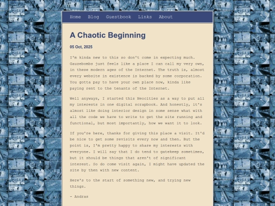 posts/2025-10-05-A-Chaotic-Beginning screenshot