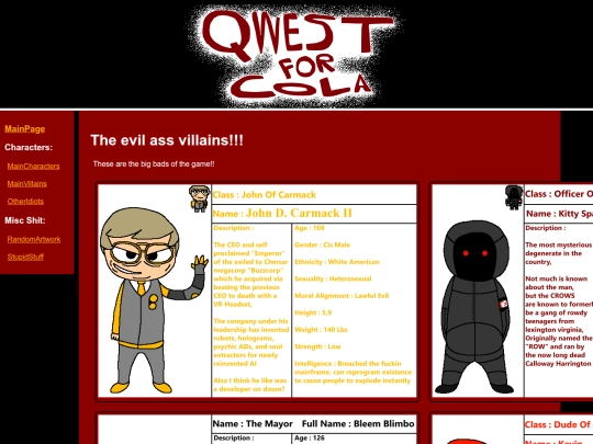 qwestforcola/Mainvillains screenshot