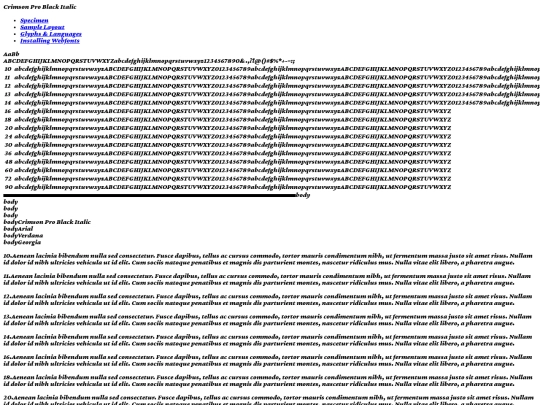static/fonts/crimsonpro-blackitalic-demo screenshot