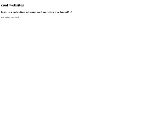 coolsites screenshot