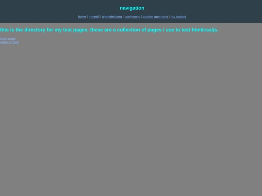 test screenshot
