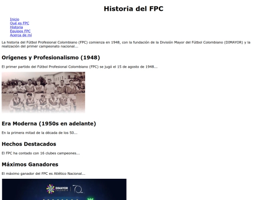 HISTORIAFPC screenshot
