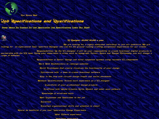 HBW- Job Specifications screenshot