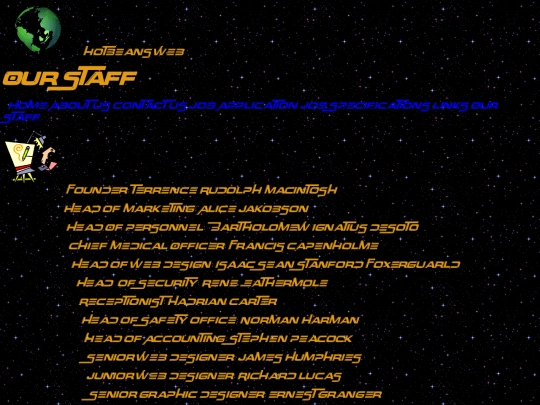 HBW- Our Staff screenshot
