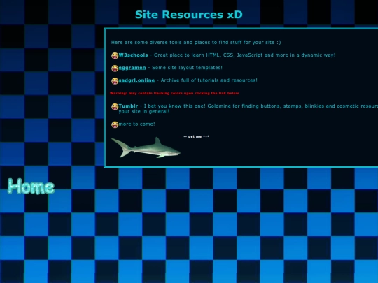 Navigation/Resources screenshot