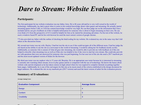 Evaluation/WebsiteEvaluation screenshot