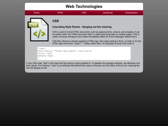 css screenshot