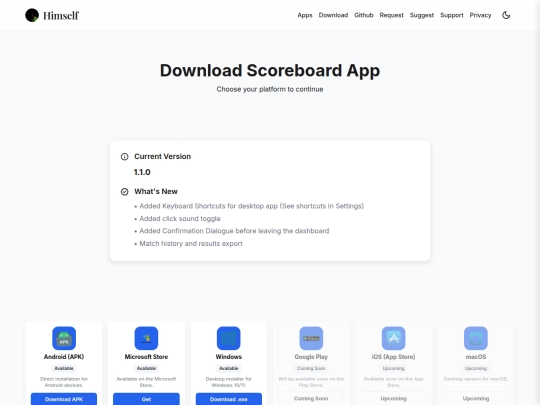 scoreboard/downloadscoreboard screenshot