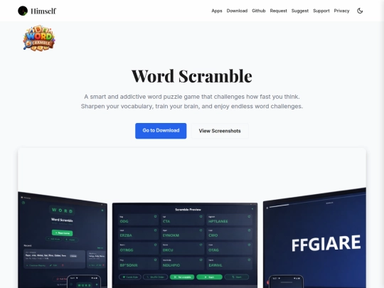 wordscramble screenshot