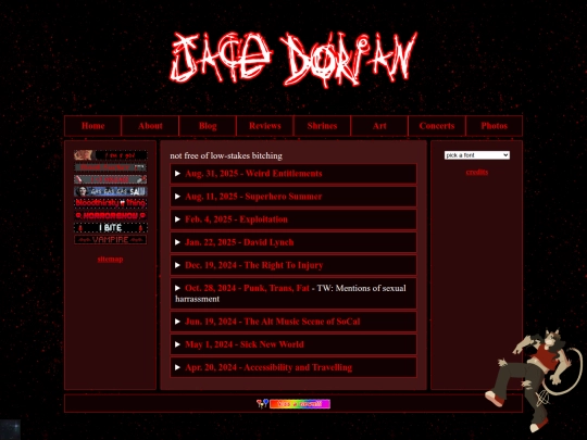 blog screenshot