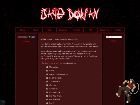 concerts screenshot