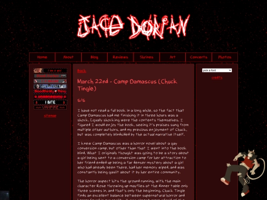 reviews/books/campdamascus screenshot
