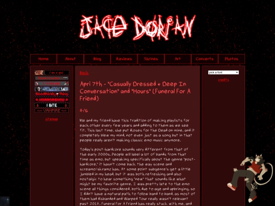 reviews/music/funeralforafriend screenshot