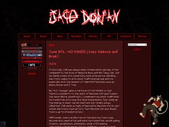 reviews/music/nohands screenshot