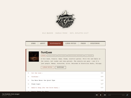 discography screenshot