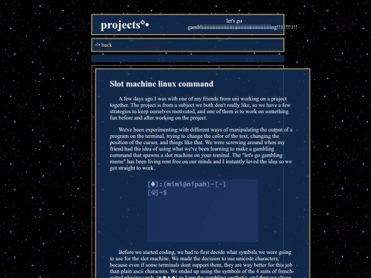 projects/gamble/gamble screenshot