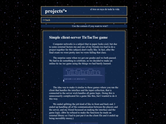 projects/tictactoe/tictactoe screenshot