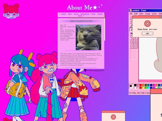 About Me screenshot