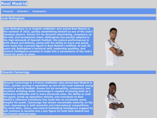 midfielders screenshot