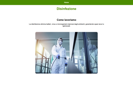 disinfezione screenshot