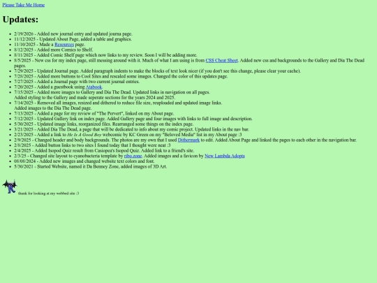 updates screenshot