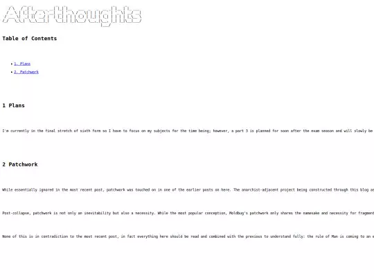 afterthoughts screenshot