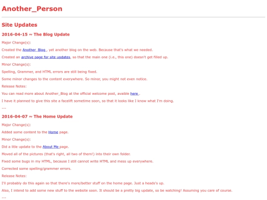 siteUpdates screenshot