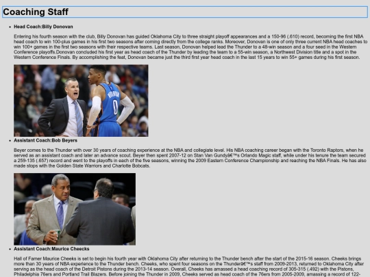Coaching screenshot