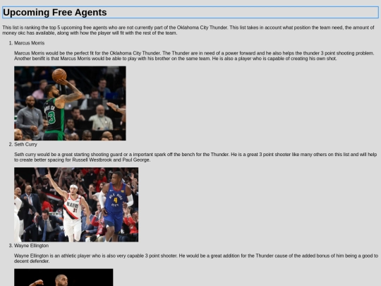 UpcomingFreeAgents screenshot