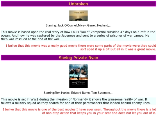 cssclassminiproject screenshot
