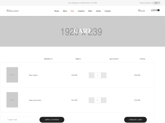 cart screenshot