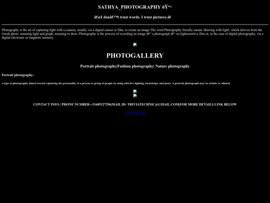 sathya photography/sathya screenshot