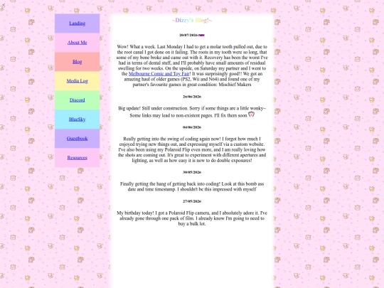 blog screenshot
