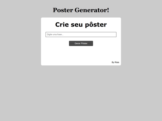Poster Generator/poster screenshot