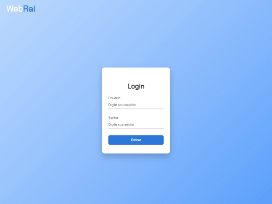 WebRai/login screenshot