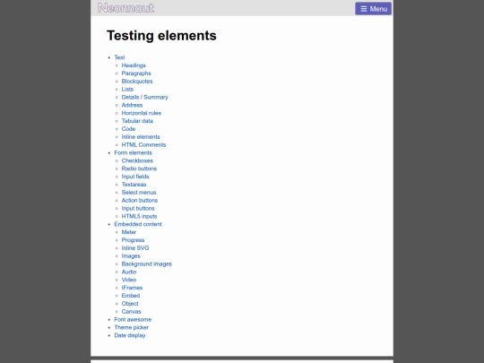 test screenshot