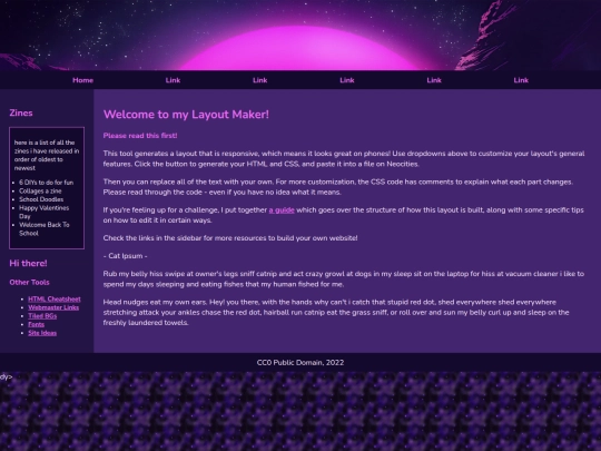 layout screenshot