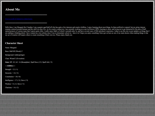 aboutme screenshot
