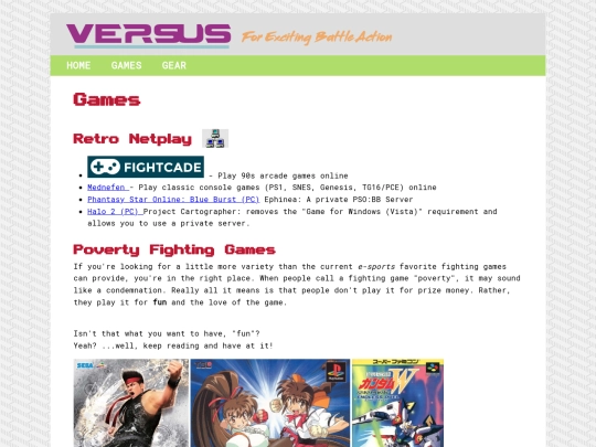 games screenshot